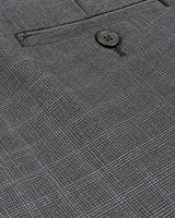 Men’s Black Textured Smart Fit Trousers