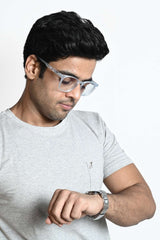 Dark Grey Melange Plain Tee