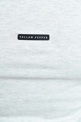 Grey Mel. Black Patch Tee