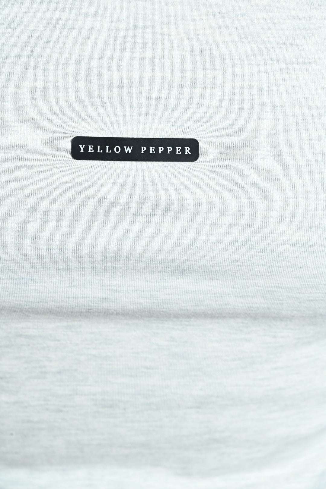 Grey Mel. Black Patch Tee