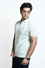 Tea Green Floral Tee