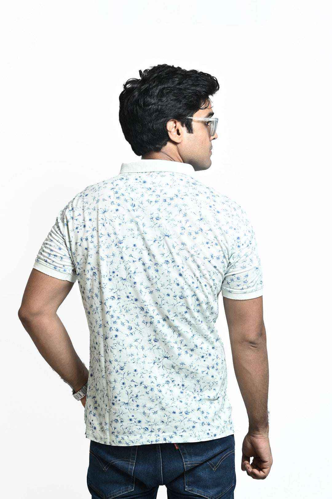 Tea Green Floral Tee