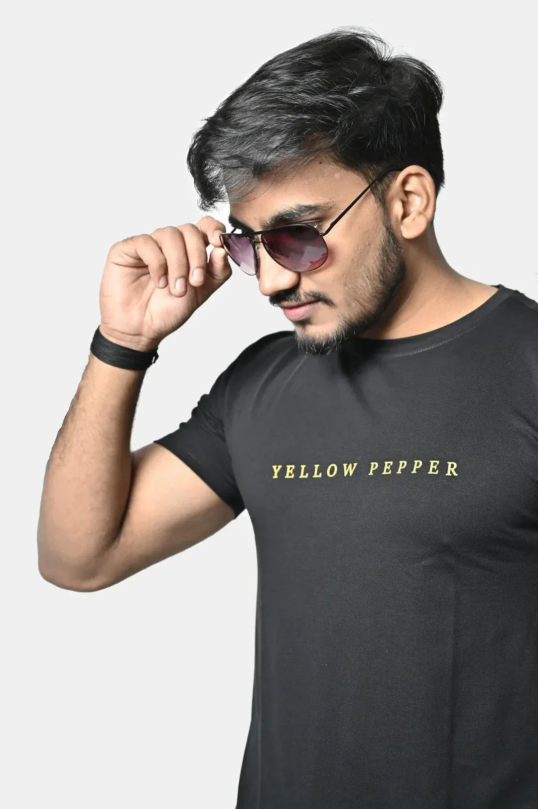 Black Big Yellow Pepper Tee