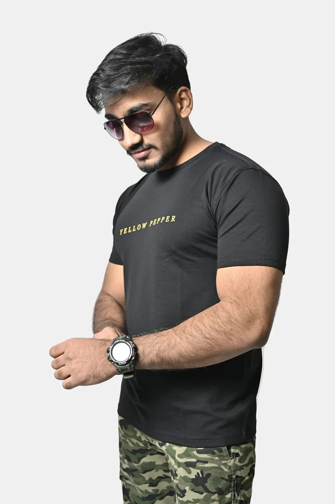 Black Big Yellow Pepper Tee