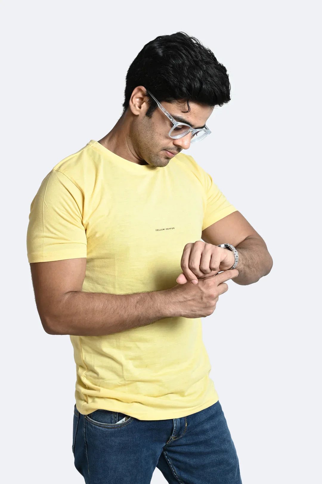 Bright Yellow Plain Tee