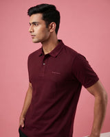 Maroon Polo T-Shirt for Men
