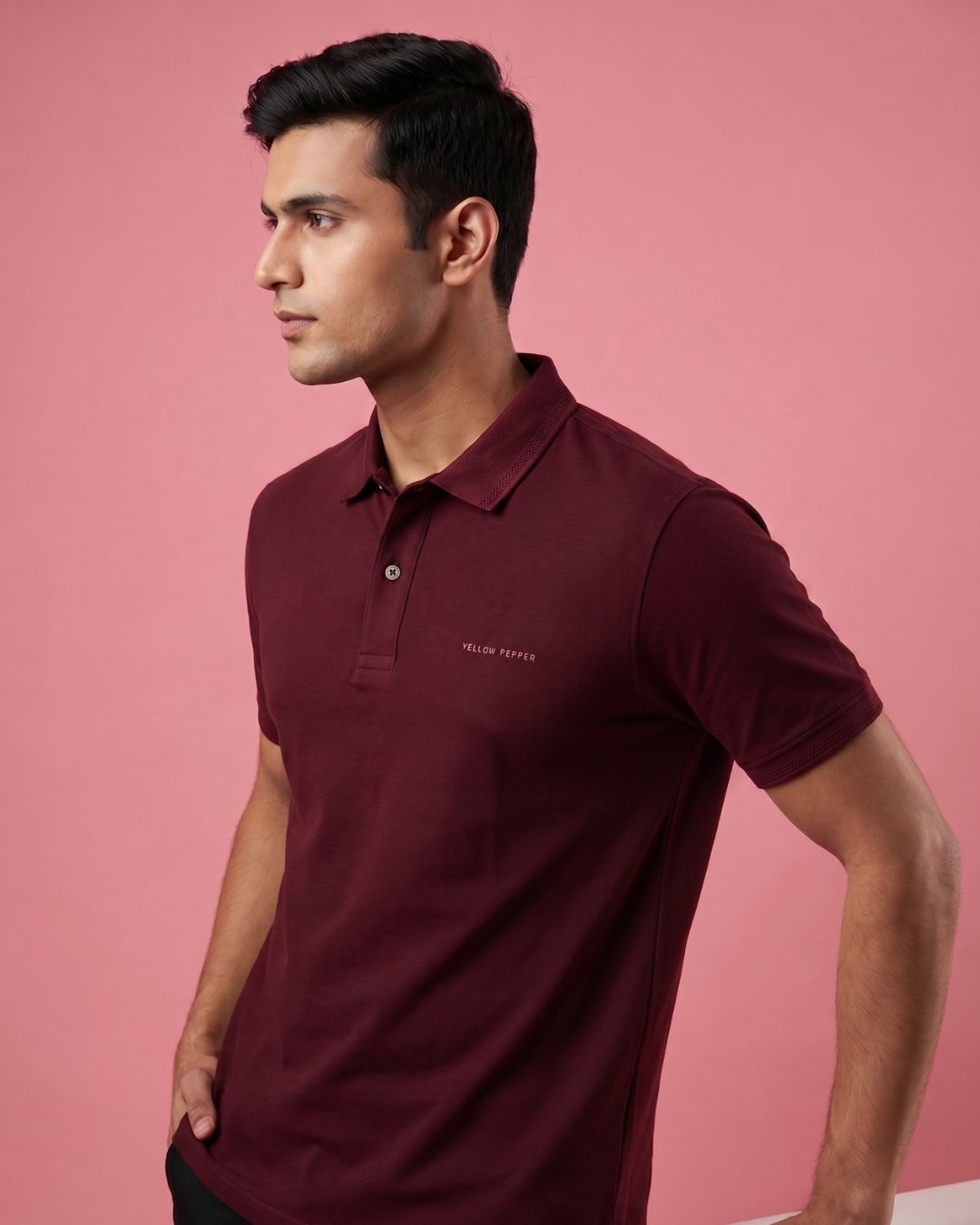 Maroon Polo T-Shirt for Men