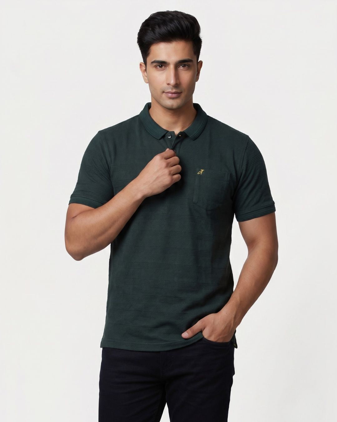 Men’s Dark Green Polo T-Shirt