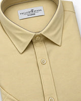 Men’s Yellow Half-Sleeve Shirt