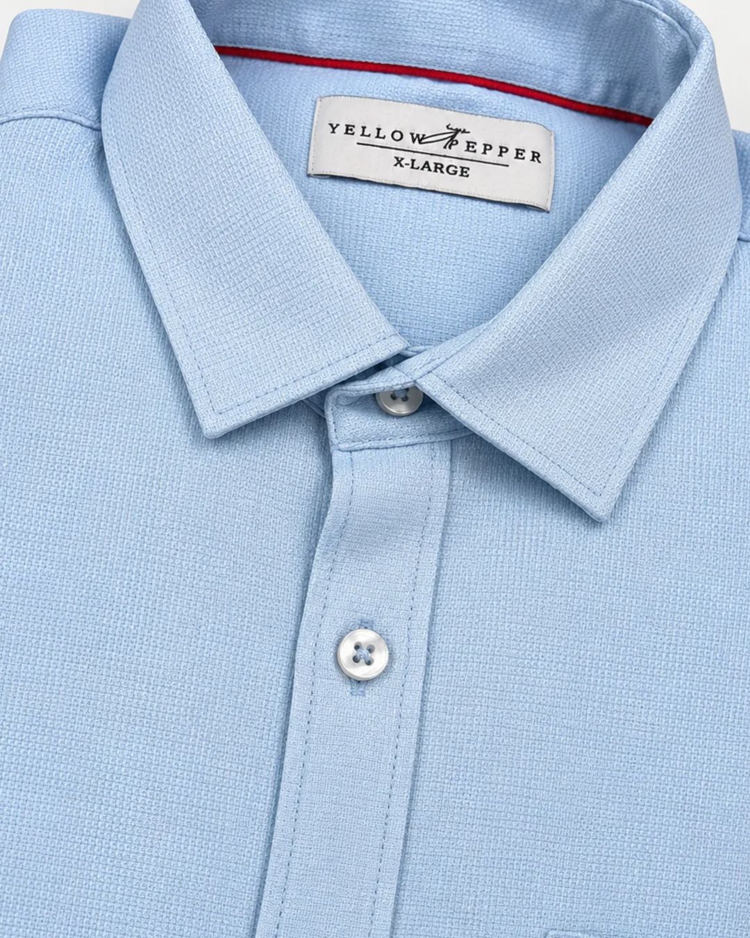 Men’s Sky Blue Half-Sleeve Casual Shirt