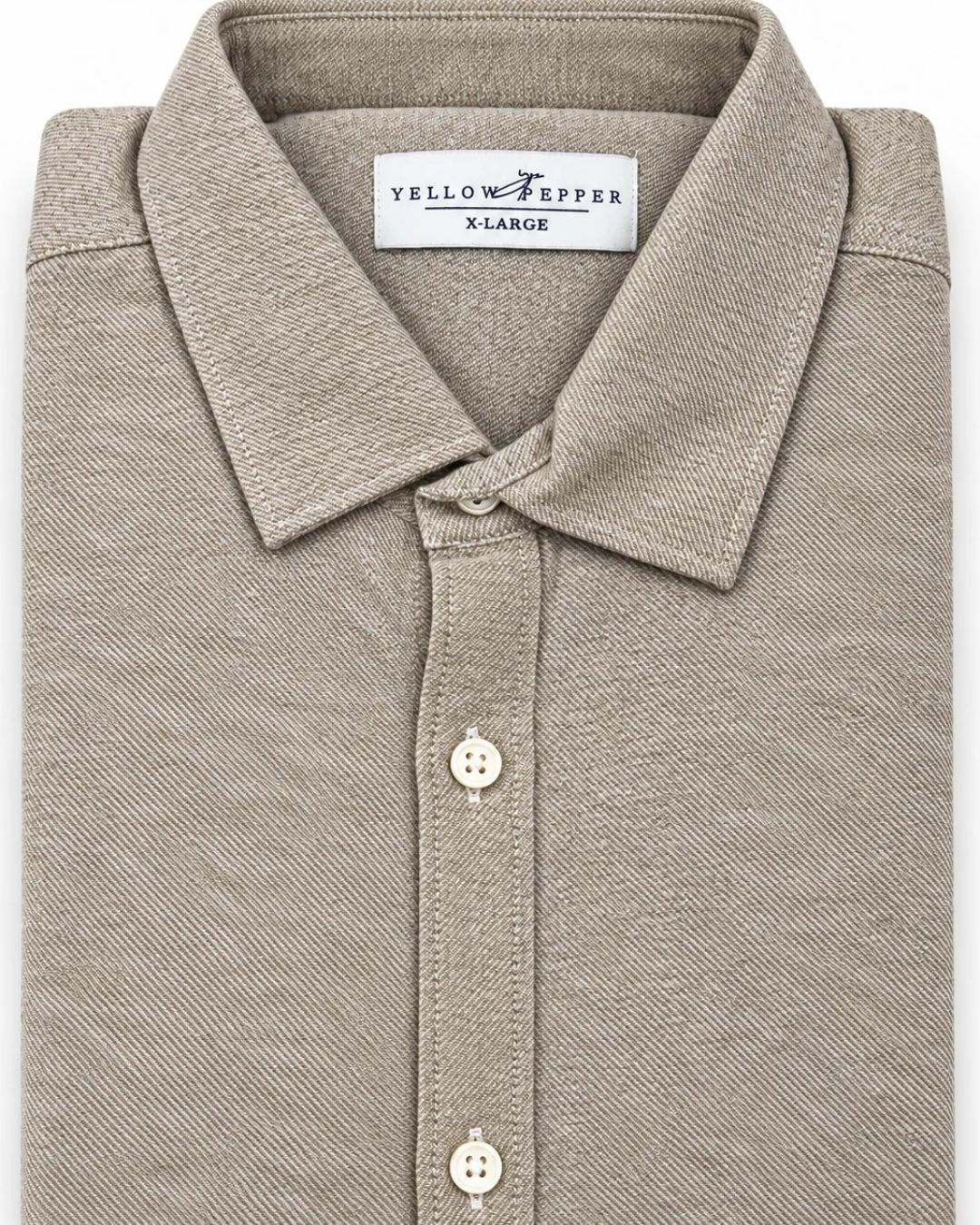 Men’s Beige Half-Sleeve Casual Shirt