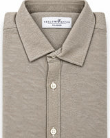 Men’s Beige Half-Sleeve Casual Shirt