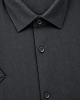 Men’s Black Half-Sleeve Casual Shirt