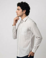 Men’s Off-White Check Casual Shirt