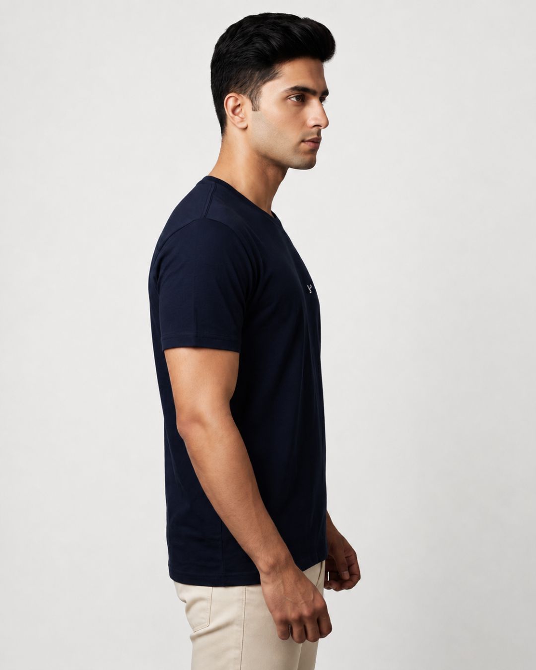 Men's Navy Blue Regular Fit T-Shirt