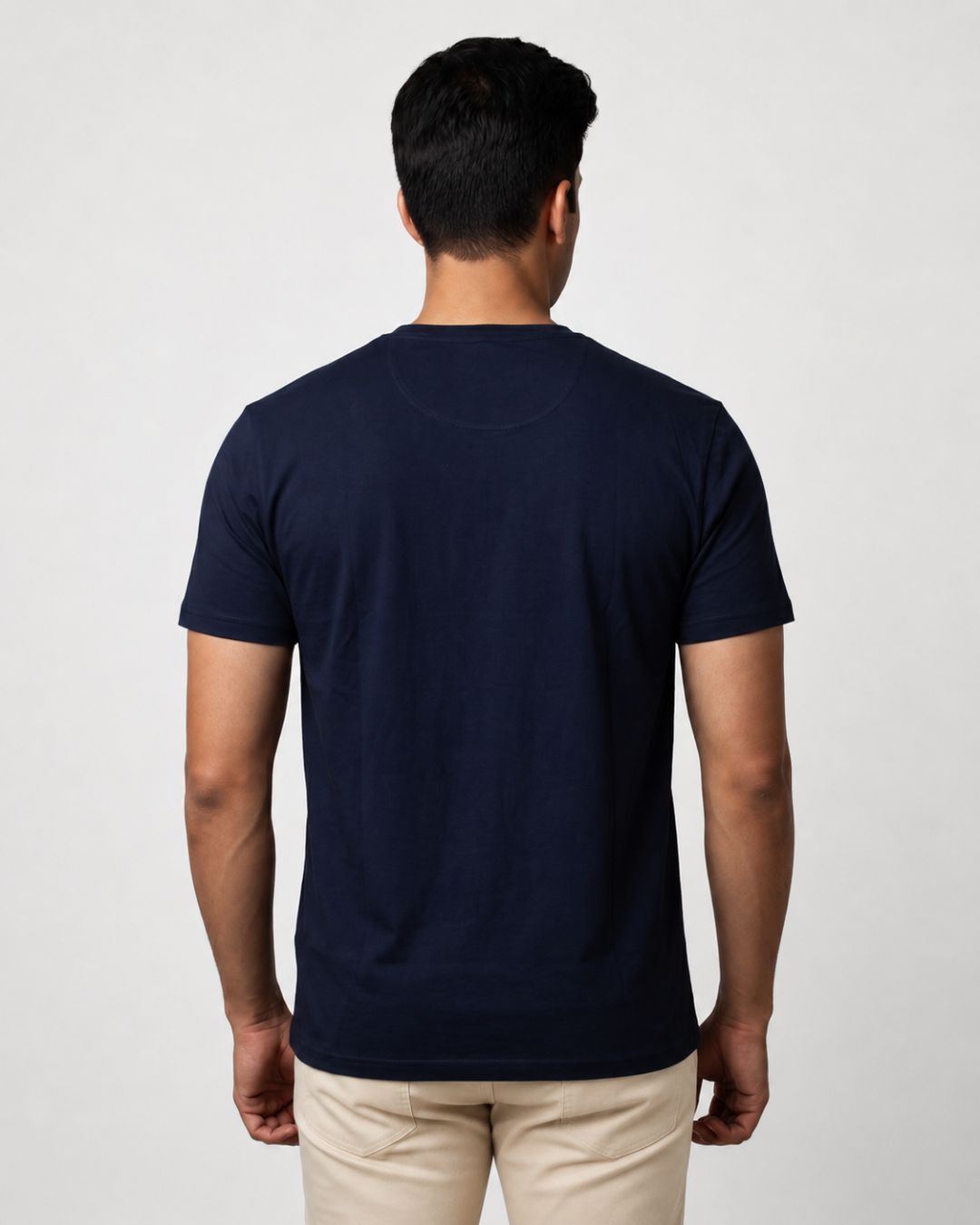 Men's Navy Blue Regular Fit T-Shirt