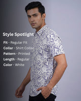 Yellow Pepper Leaf Print Shirt