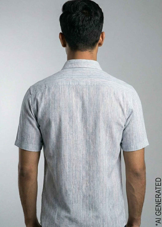 Half Sleeve Blue Lining