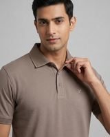 Grey Polo T Shirt for Men Yellow Pepper