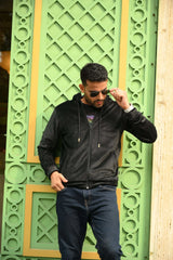 Essential Black Zip Hoodie