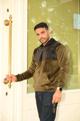 Olive & Black Hoodie
