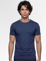 Men's Navy Cotton T-Shirt